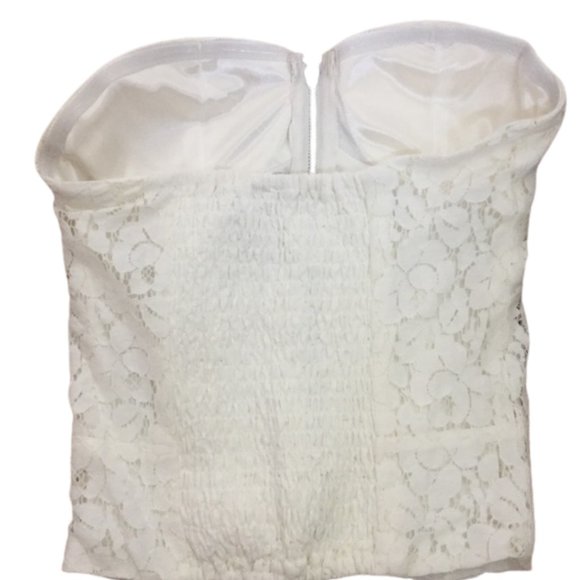 Y2K White Lace Bustier - Picture 3 of 3